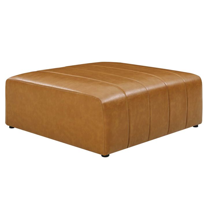 Bartlett Vegan Leather Ottoman Brown EEI-4401-TAN