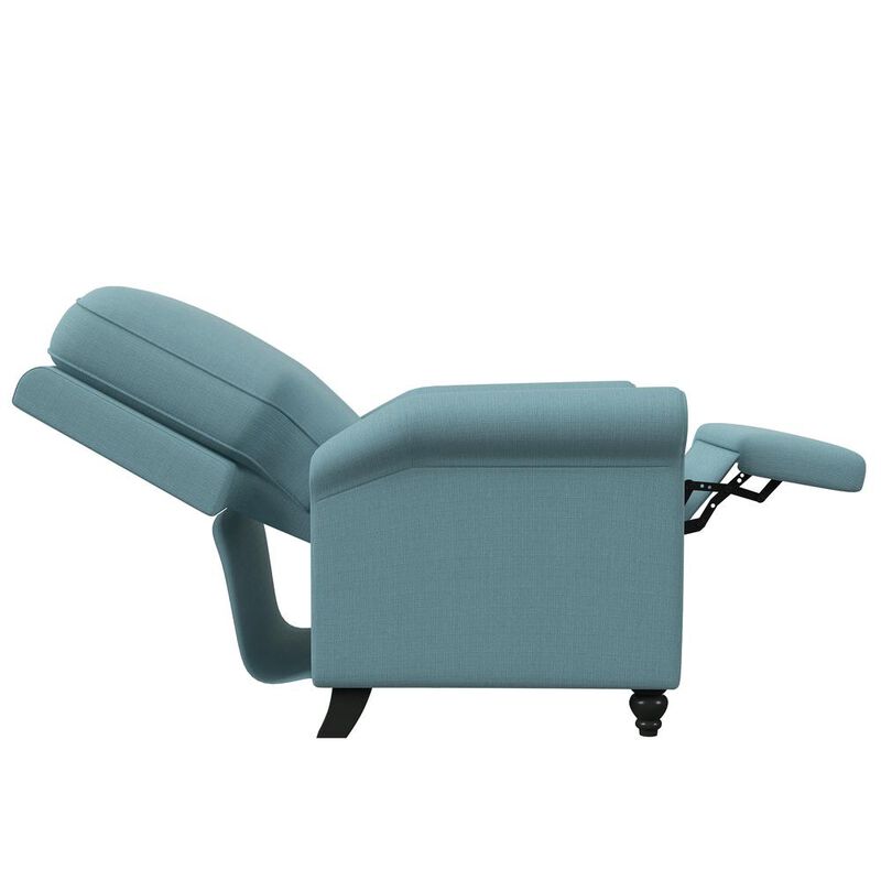 ProLounger Pushback Recliner in Sky Blue Linen