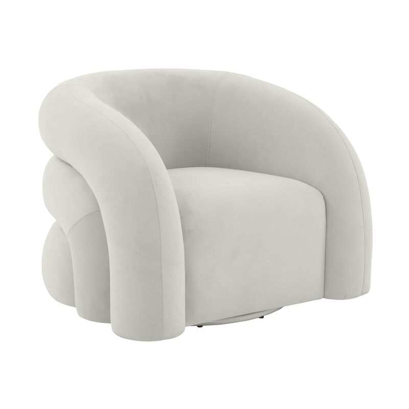 Slipper Vegan Shearling Swivel Chair