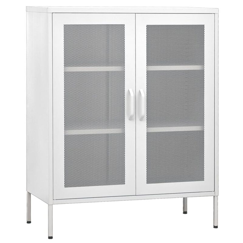 vidaXL Storage Cabinet 31.5"x13.8"x40" Steel