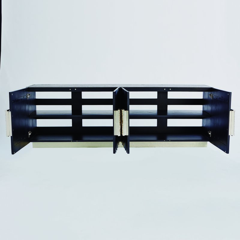 Pleated Media Cabinet