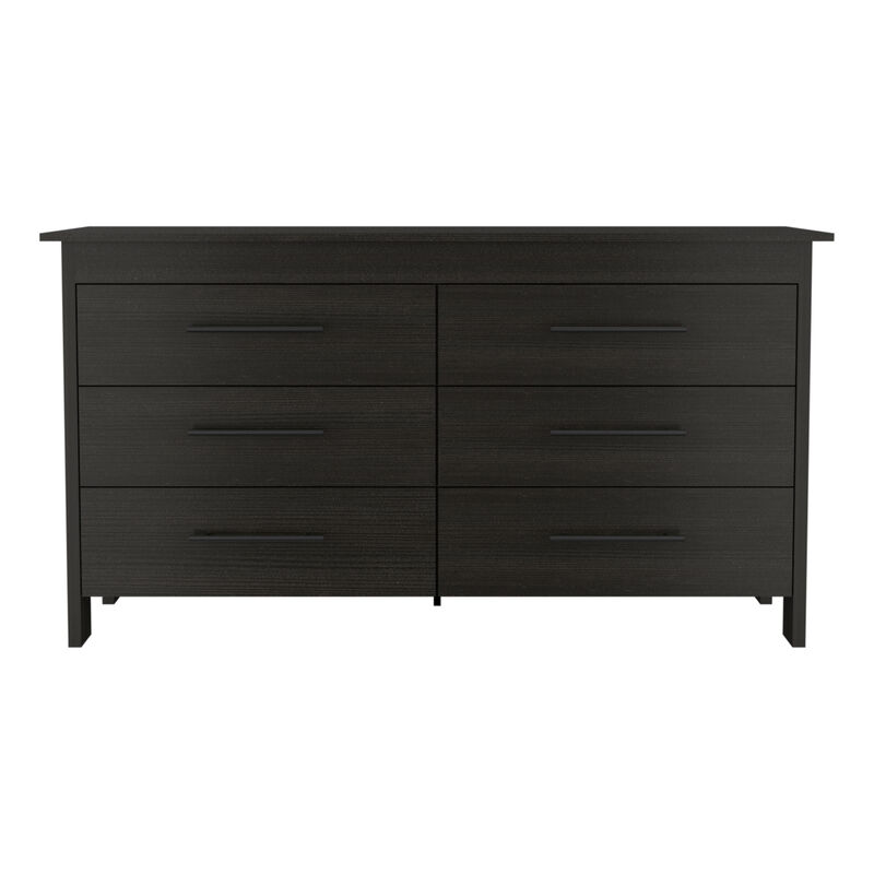 Southington 6-Drawer Rectangle Dresser Black Wengue