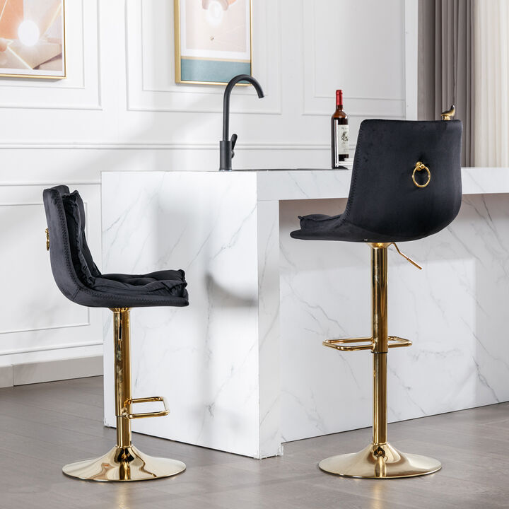 Chrome Swivel Bar Stools Set