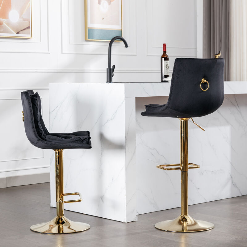 Chrome Swivel Bar Stools Set