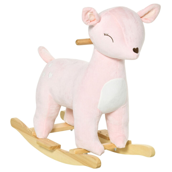 Baby Rocking Horse for 36-72 Months, Plush Ride-On Toy for Preschoolers