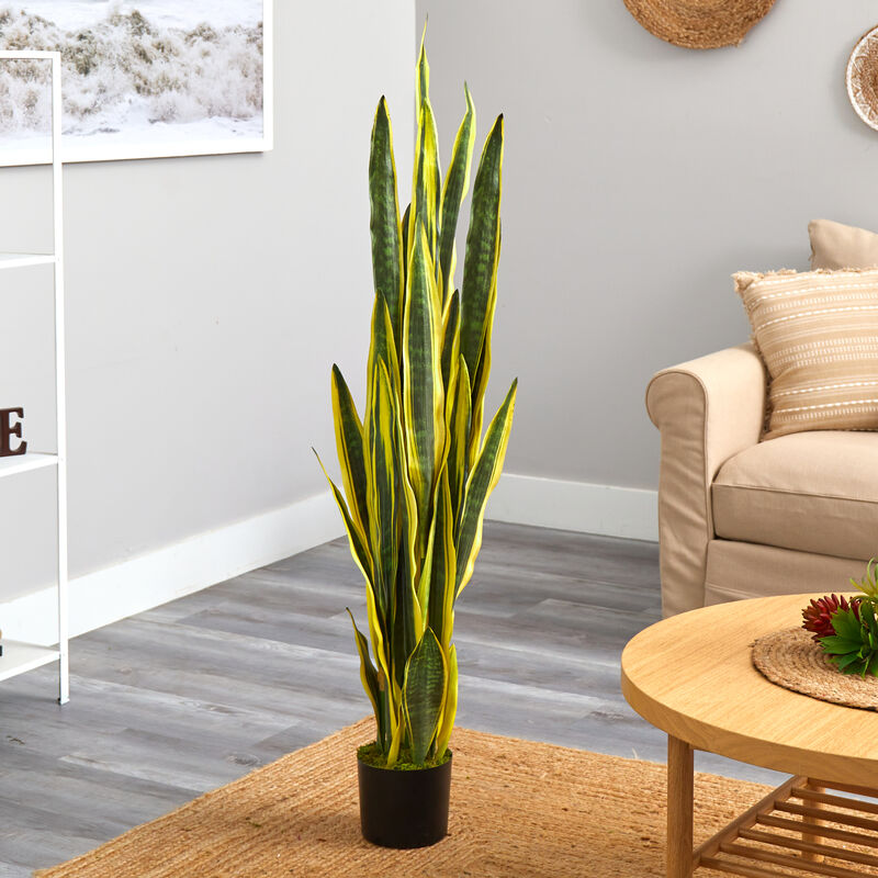 Hivvago 58" Sansevieria Artificial Plant