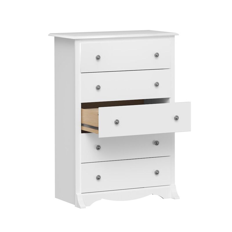 Prepac Monterey 5-Drawer Chest, White