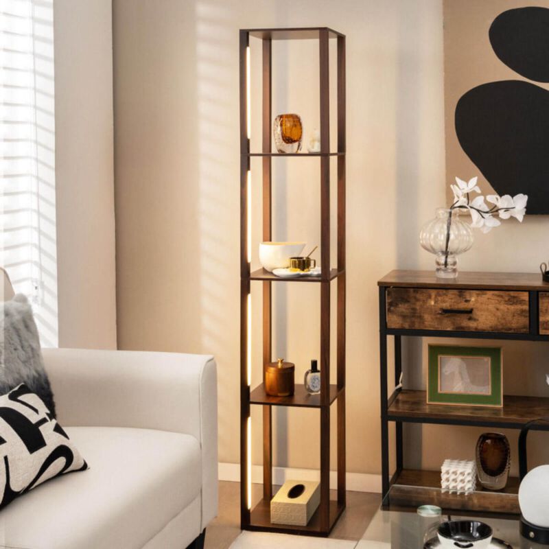 Hivvago 64 Inches Floor Lamp with 3-Level Dimmable LED Bulbs and Rotatable LED Poles