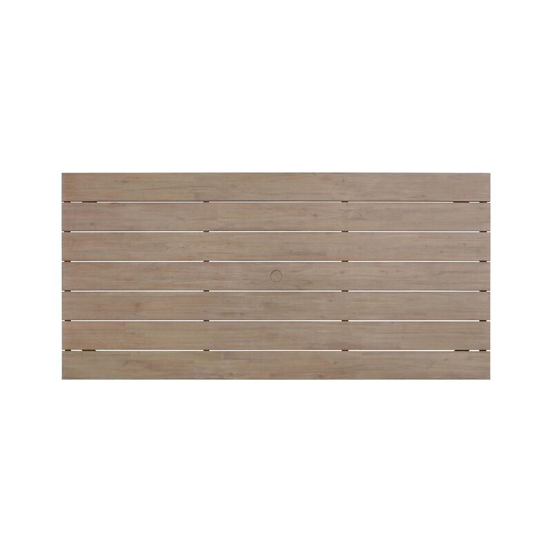 Cassie Natural Outdoor 75" Rectangular Dining Table