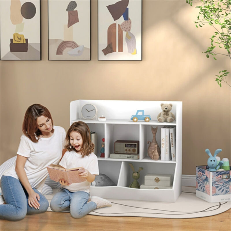 Sturdy Kids Bookcase with Open Shelves for Storytime Essentials