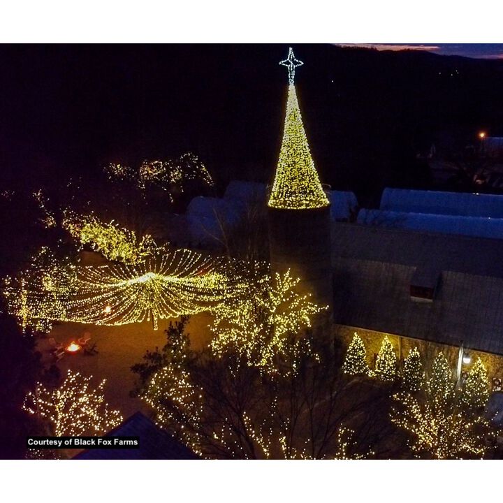 70 Warm White LED Wide Angle Christmas String Lights - 35.17 ft Brown Wire