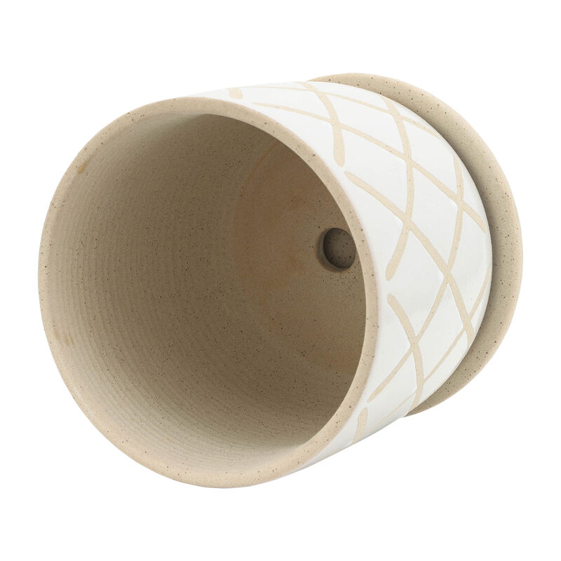 Cross Planter with Saucer Set