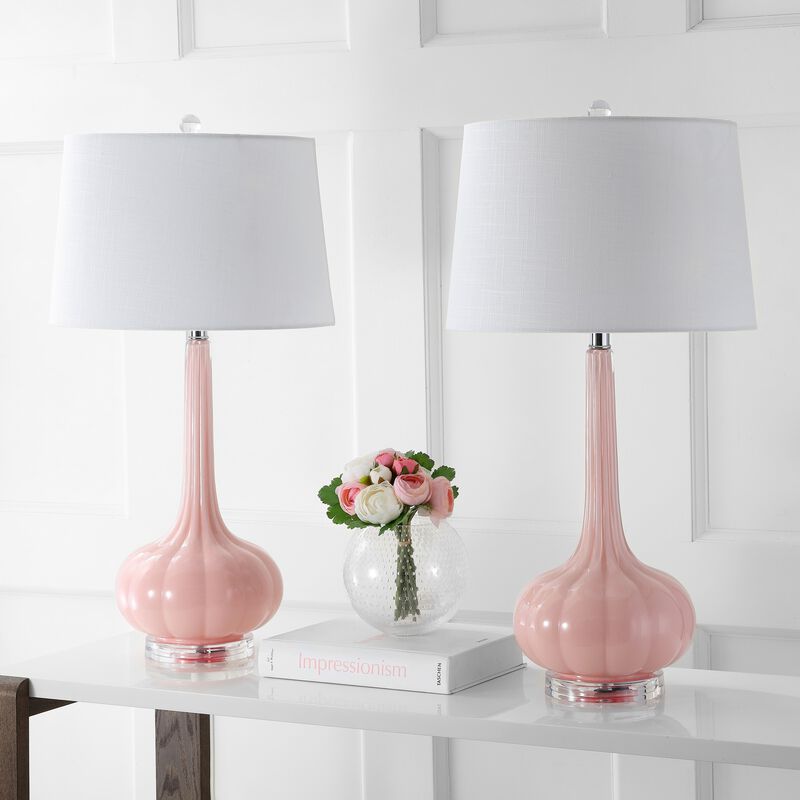 Bette Glass Teardrop LED Table Lamp (Set of 2)