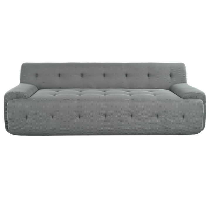 Merax Modern Tufted Fabric Upholstered Sofa