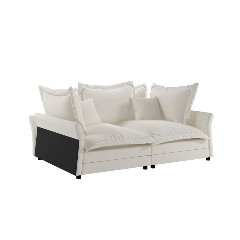 Merax Modern Comfy Upholstered Sofa Cloud Couch