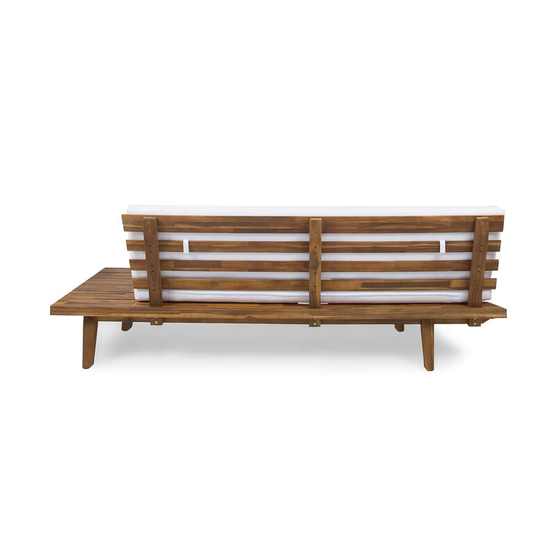 Merax Outdoor Patio Sofa  with  1 Coffee Table Set