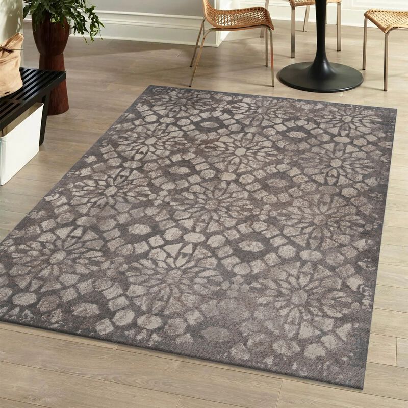 Roma Ornate Geometric Tile Area Rug