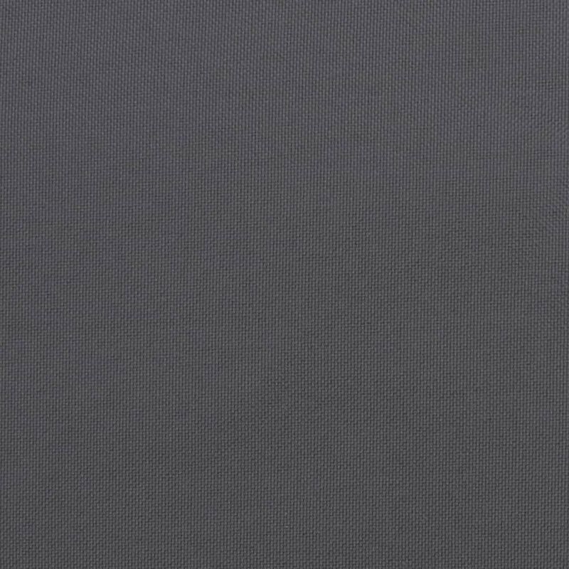 Claire Outdoor Cushion for Bench, 47 Inch, Dark Gray Tufted Oxford - Benzara