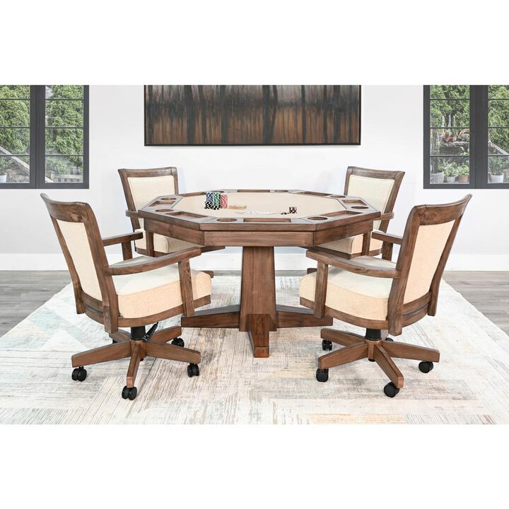 Sunny Designs Reversible Game and Dining Poker Table