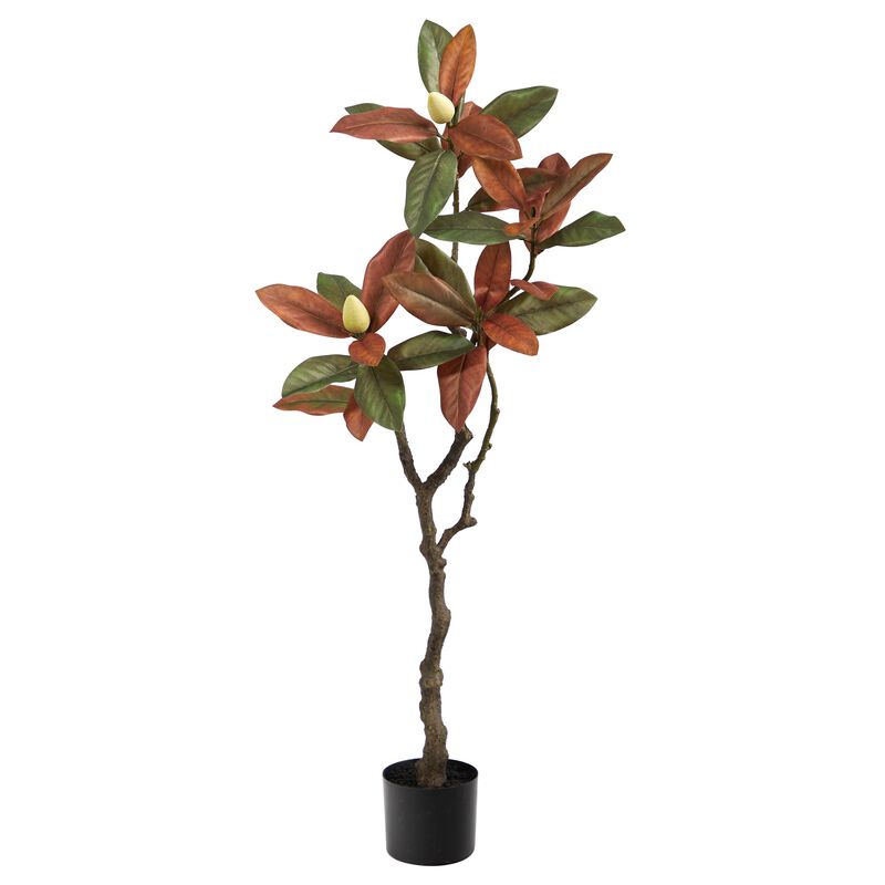 Hivvago 4 Feet Fall Magnolia Artificial Tree