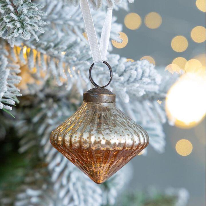 Christmas Tree Ornaments, Set of 12 Hanging Ball Decorations for Holiday Parties, Multicolor Glass Set