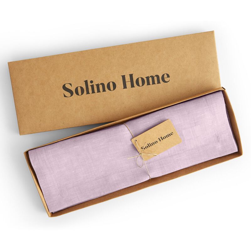 Solino Home 100% Pure Linen 14 x 19 Inch Placemats Set of 4 | Athena