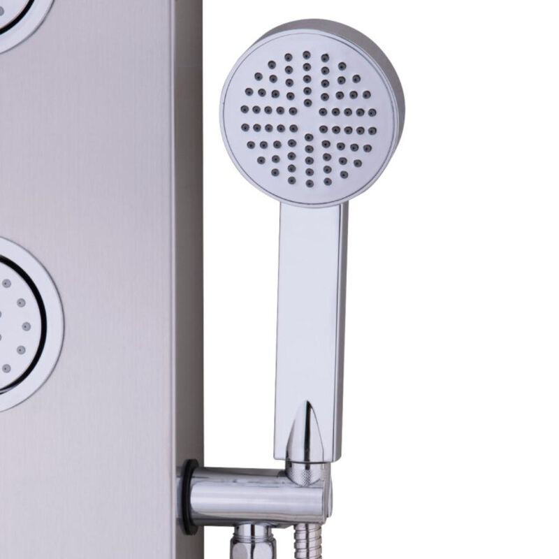 Hivvago 47 Inch Stainless Shower Panel with Massage Jets Hand Shower