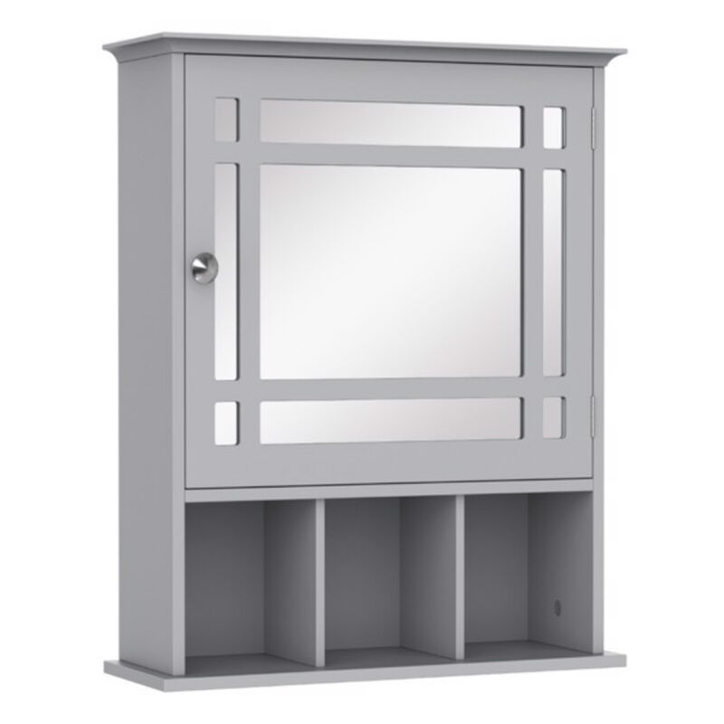Bathroom Cabinet with Mirror and Storage Shelves for Organization