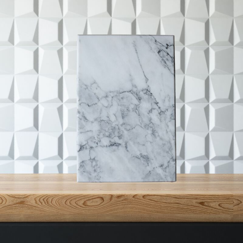 White Marble Rectangle Board - 8" x 12"