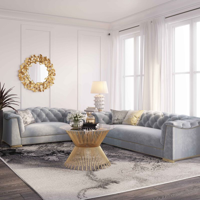 Farah Velvet Sofa