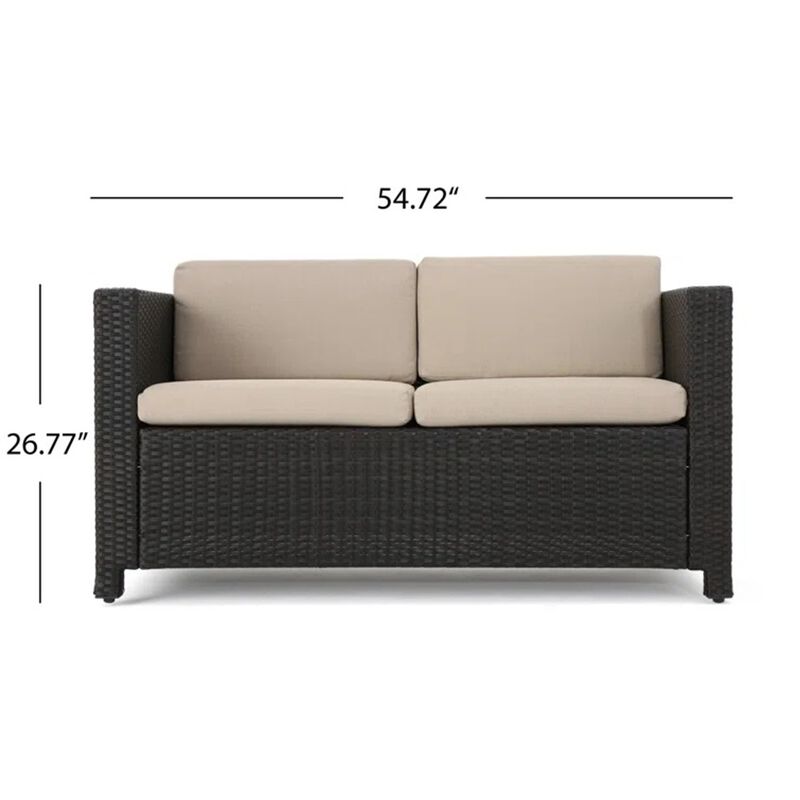 Merax 4 Pieces Outdoor Rattan  Sofa Set