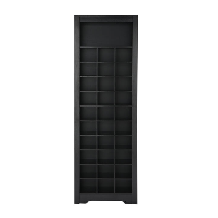 Merax Contemporary Cubby Console  Shoe Cabinet