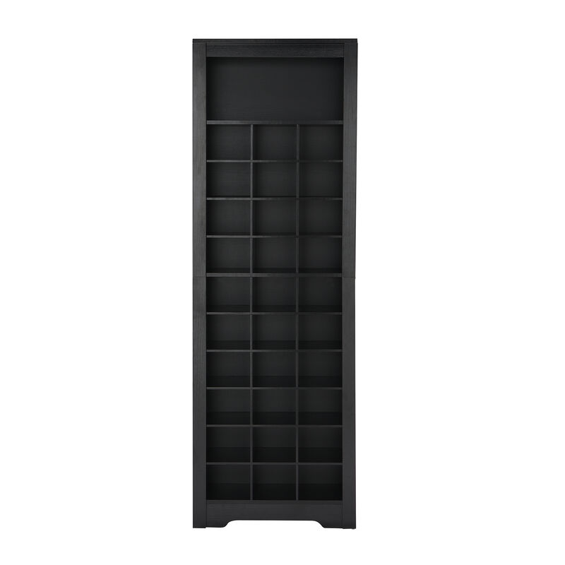 Merax Contemporary Cubby Console  Shoe Cabinet