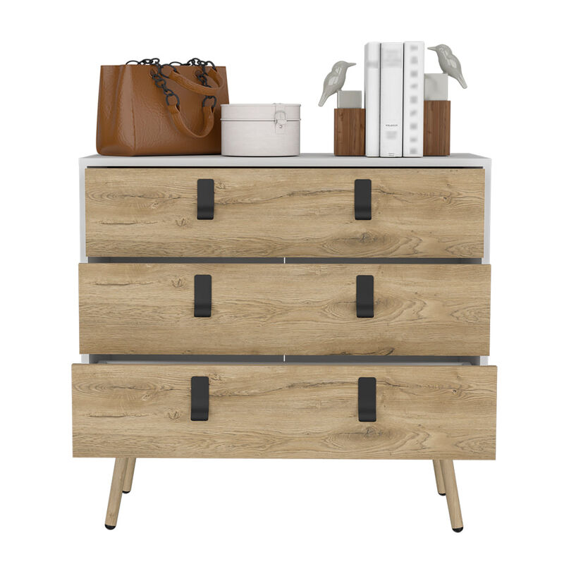 Dresser Magness, Bedroom, White / Macadamia