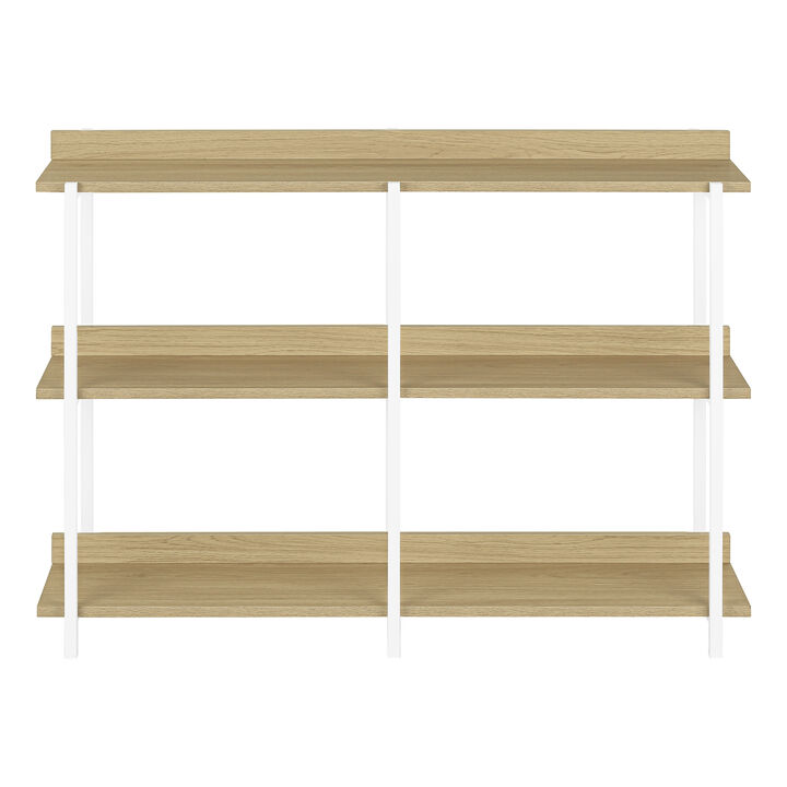 Monarch Specialties I 2222 Accent Table, Console, Entryway, Narrow, Sofa, Living Room, Bedroom, Metal, Laminate, Natural, White, Contemporary, Modern