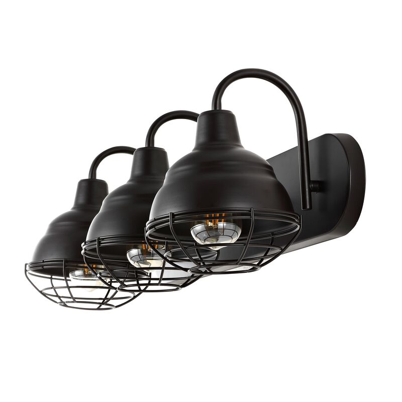 Levi Industrial Farmhouse Iron LED Vanity
