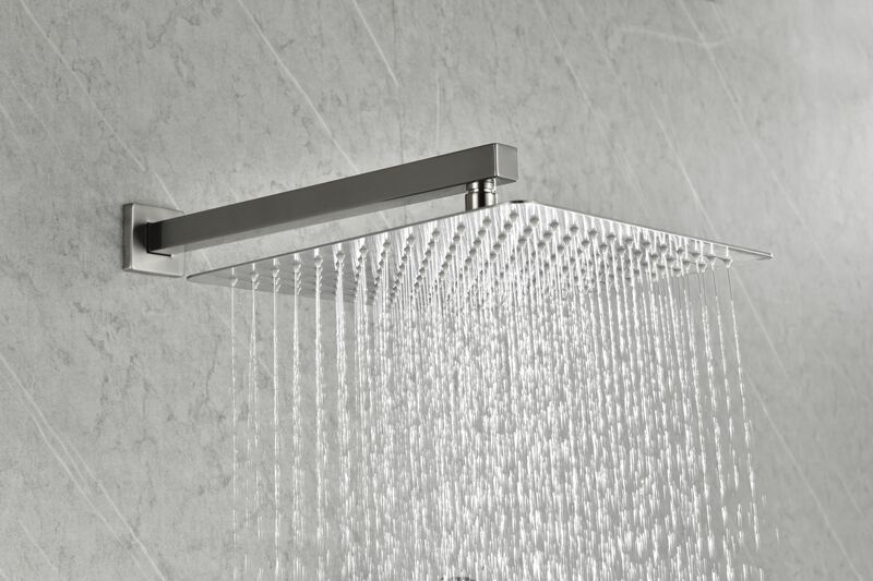 Wall Mounted Rain Shower System, Modern High Pressure Shower Head for Full Body Coverage