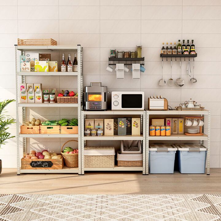 5-Tier Heavy Duty Metal Shelving Unit with 2000 LBS Total Load Capacity