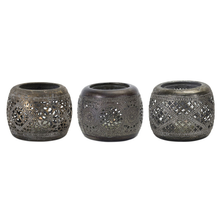 Set of 6 Decorative Votive Holders for Home Décor and Candle Lighting
