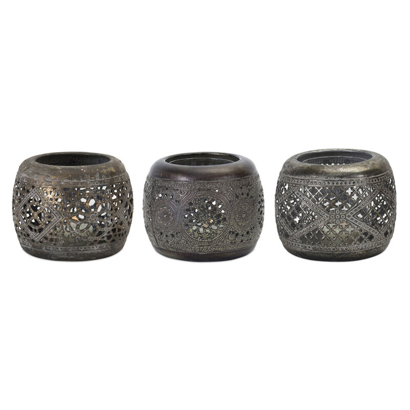 Set of 6 Decorative Votive Holders for Home Décor and Candle Lighting