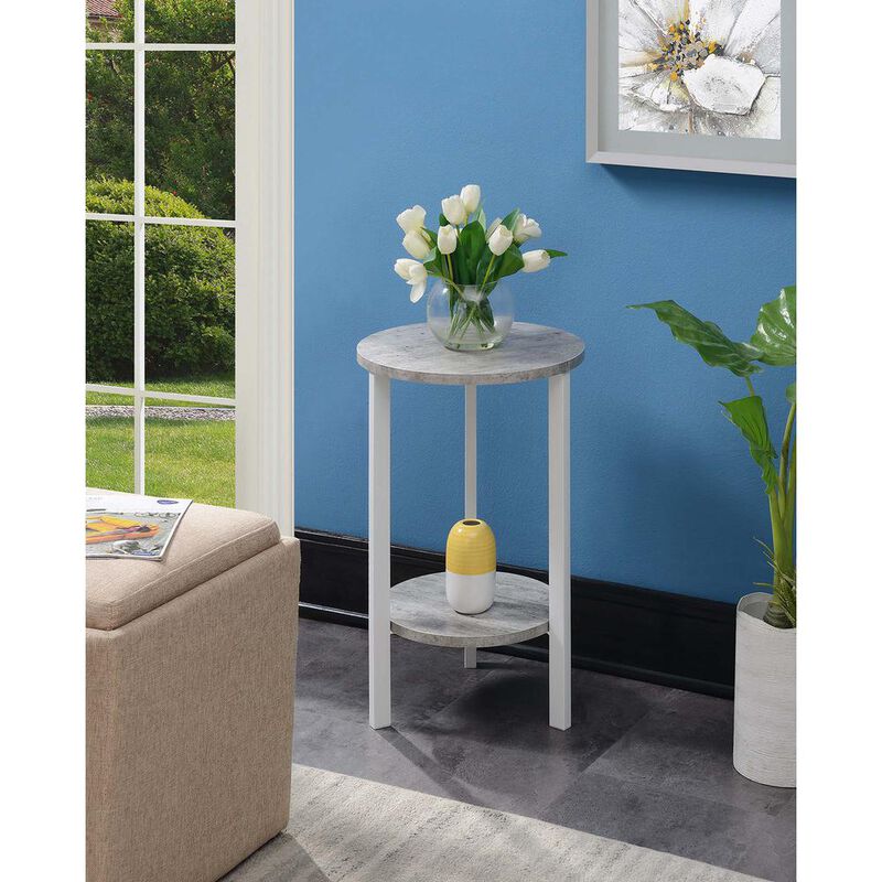 Convience Concept, Inc. Graystone 24 inch 2 Tier Plant Stand
