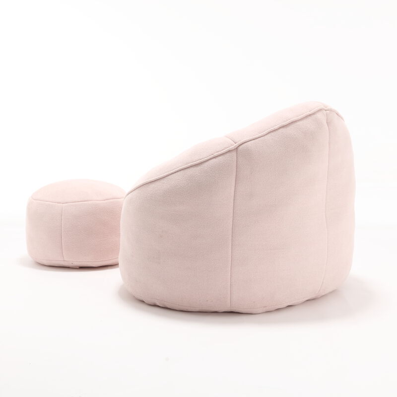 Merax Bean Bag Sofa Accent Chair with Footrest