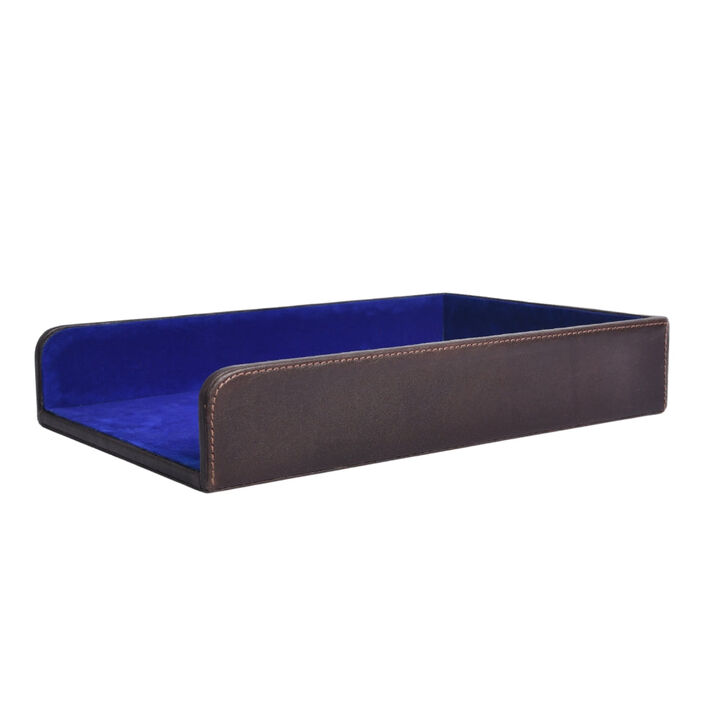 Morfeo Letter Tray- BROWN