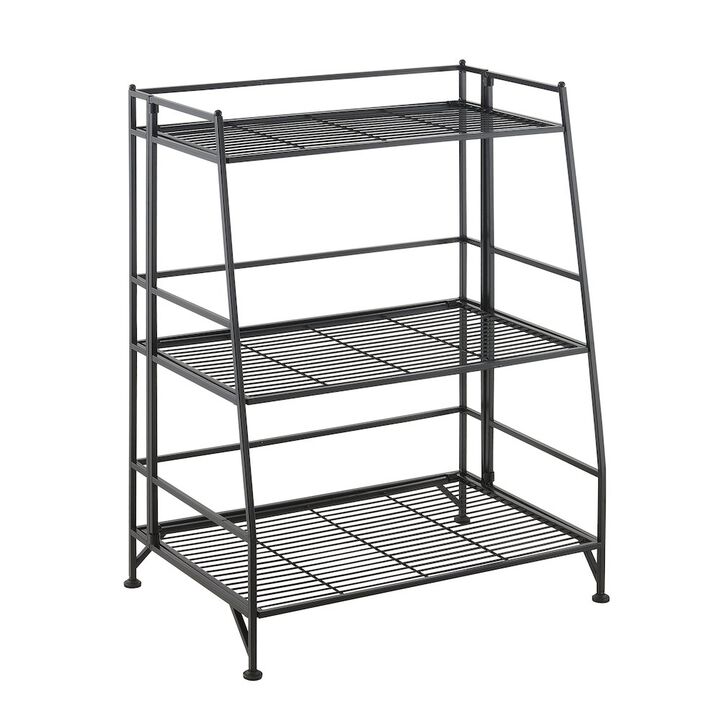 Convenience Concepts Xtra Storage 3 Tier Ladder Folding Metal Shelf