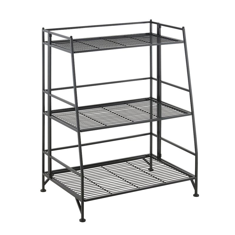 Convenience Concepts Xtra Storage 3 Tier Ladder Folding Metal Shelf