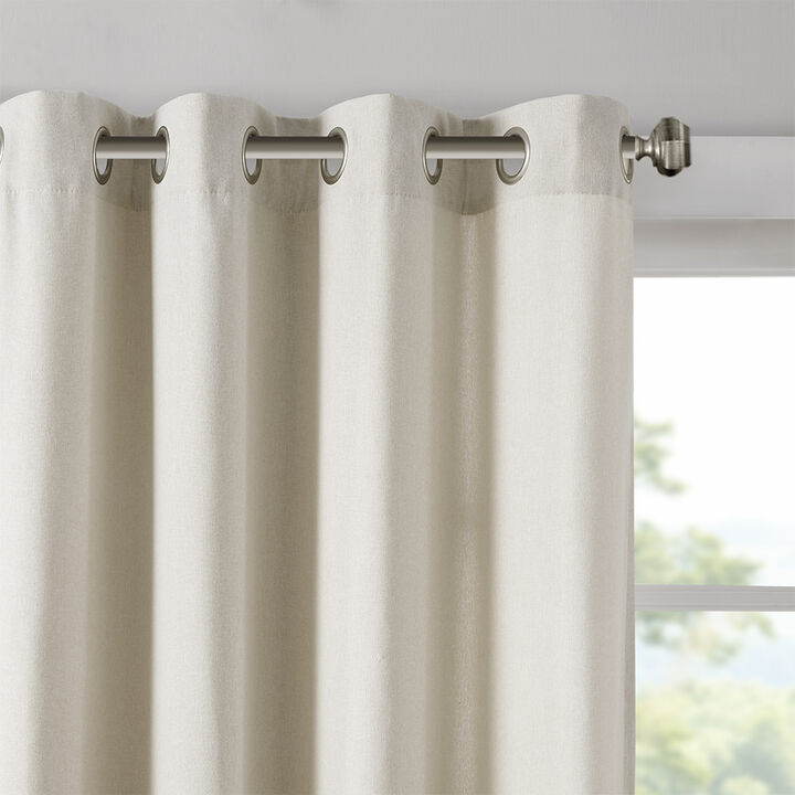 Gracie Mills Zephyrine Grommet Top Curtain Panel - 50x63"