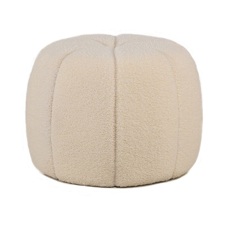 Living Room Pouf with Stripes