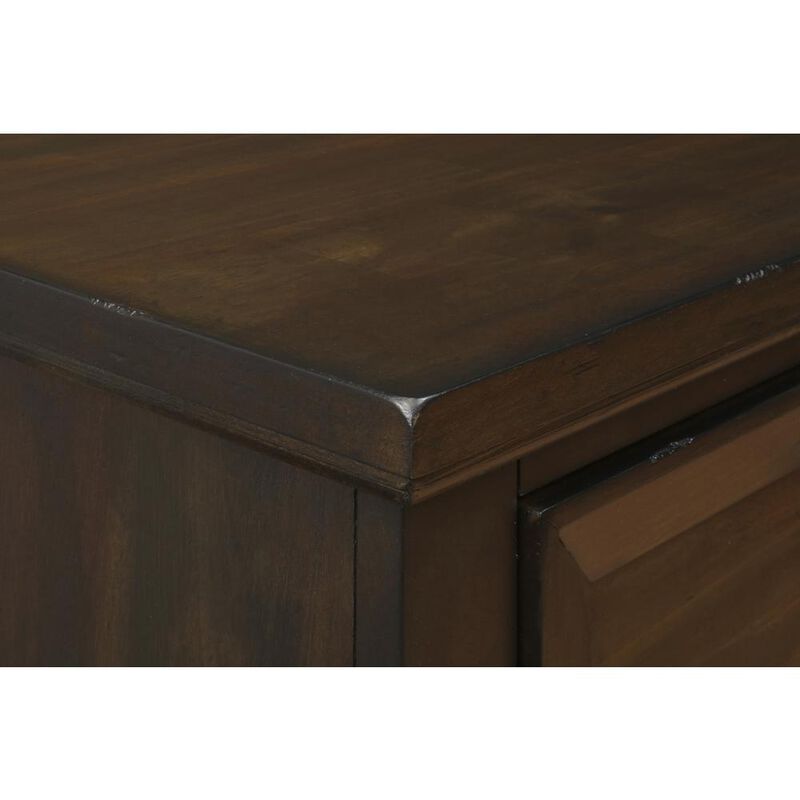 New Classic Furniture Furniture Sevilla Solid Wood 2-Drawer Nightstand in Walnut