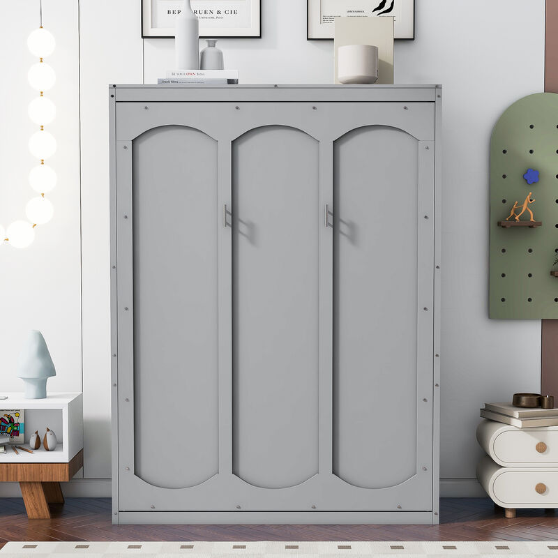 Merax Cabinet Murphy Bed with Shelves