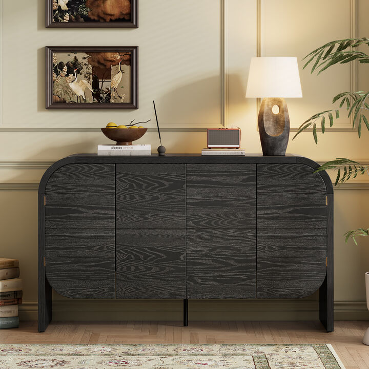 Merax Vintage 4-Door Sideboard Storage Cabinet